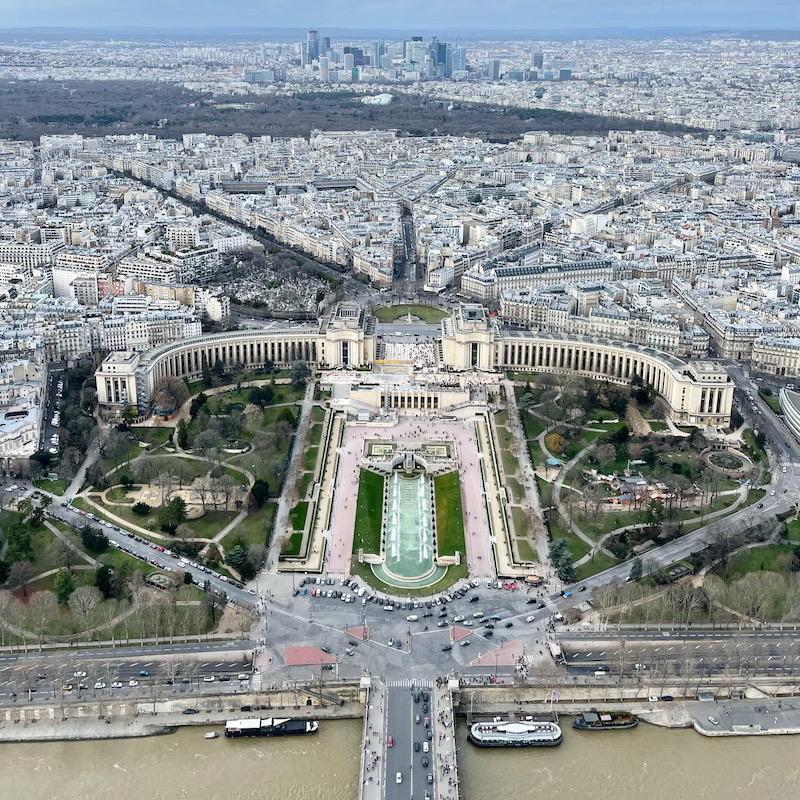 Vista de Paris do ultimo andar da Torre Eiffel